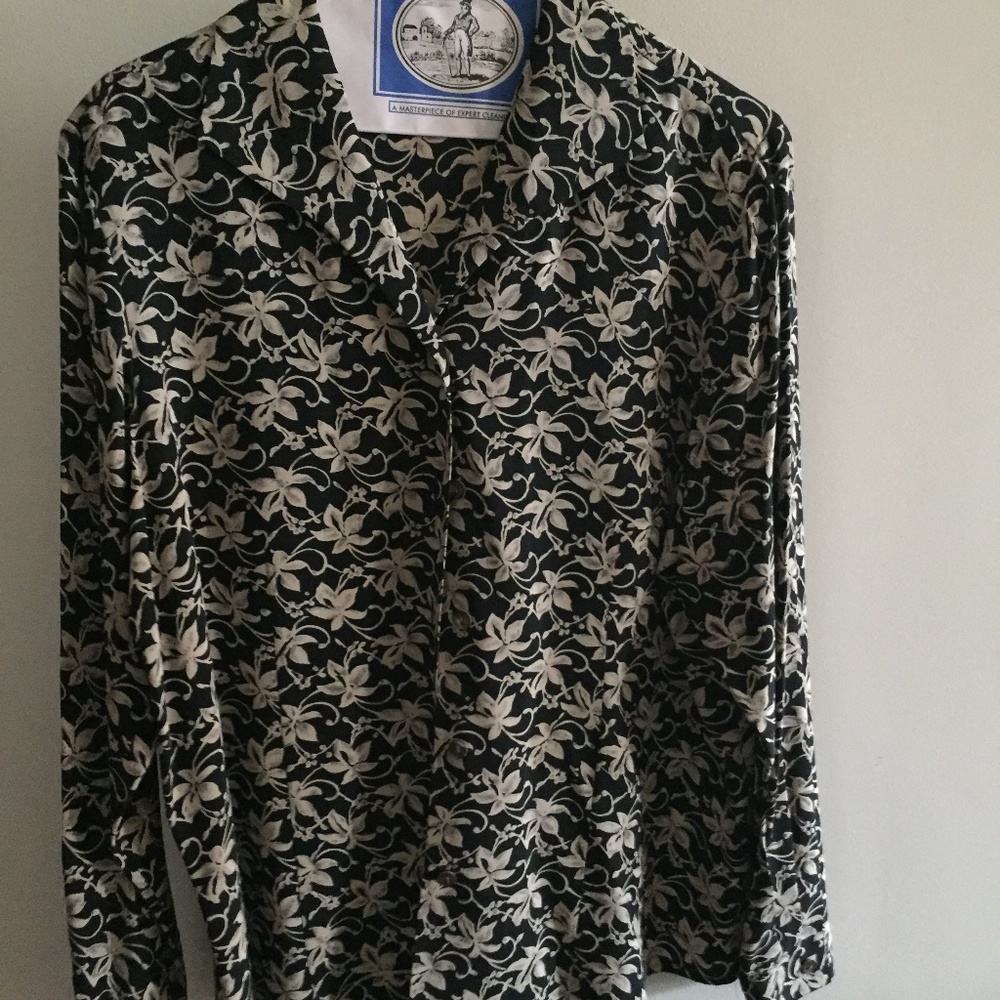 Floral Button-Up Blouse